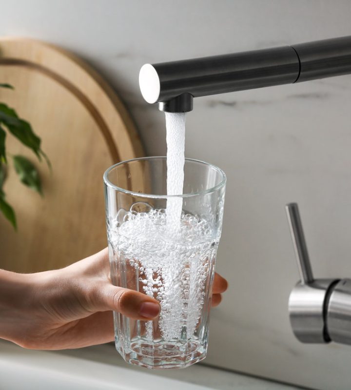 Clean water from softener